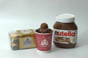 Nutella Ferrero Rochers Brownie Shake