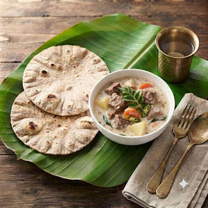 Chapathi [2pcs]+ Pothu Stew [4pcs]