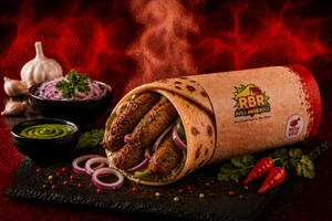 Mutton Seekh Kabab Roll