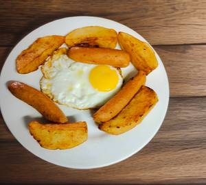 Chciken Sausage Egg & Chips
