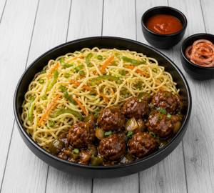 Veg Manchurian Noodles