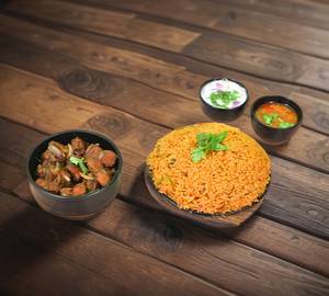 Plain Biryani + Beef Chukka