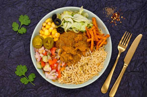 Chicken Masala Rice Bowl