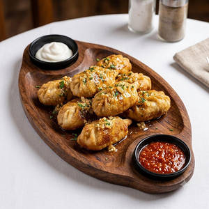 Butter Garlic Fried Momos
