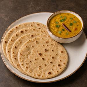 Tawa Roti (4Pc) + Yellow Dal Fry