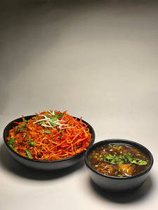 Veg Tripple Rice With Gravy