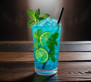 Blue curacao mojito