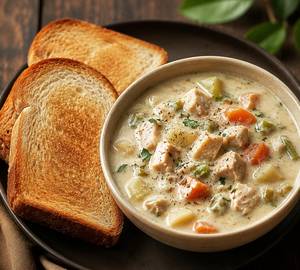 Chicken Stew & Bread Combo