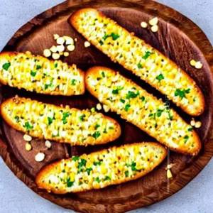 Cheese Corn Garlic Bread