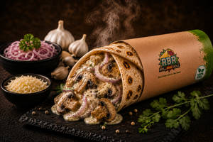 Cheesy Mashroom Tikka Roll