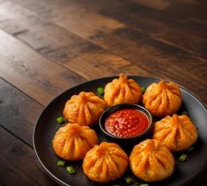 Fry Veg Momos In Schezwan Sauce(7 pice)
