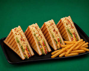 Veg Club Cheese Sandwich