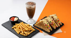 Mr Sandwich Veg Sandwich + Salted Fries + Cold Coffee