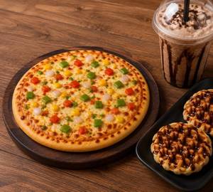 Pizza With Waffle Combo