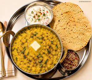 Healty Moong Dal Khichdi Thali