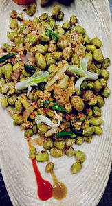 Crispy Chili Garlic Edamame