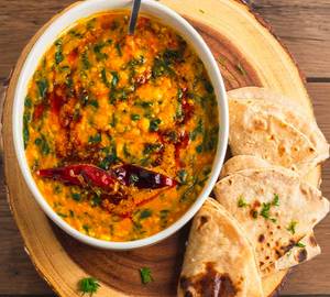Dal Tadka + Plain Roti (3.Pieces)