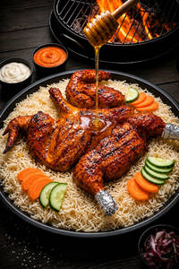 Thenil Chuttath BBQ Mandi (honey Bbq)