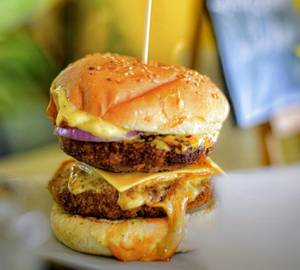 Double Chicken Patty with Cheese Burger