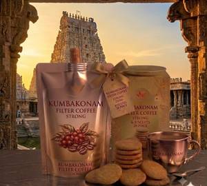 Combo Kumbakonam Filter Coffee Strong 250Ml & Medium Biscuits 20-Piece