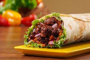 American BBQ Crispy Chicken Burger Wrap