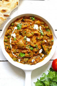 No Onion No Garlic Matar Mushroom