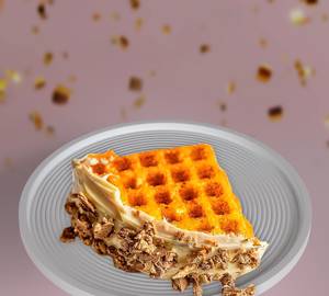 Kitkat crumble waffle