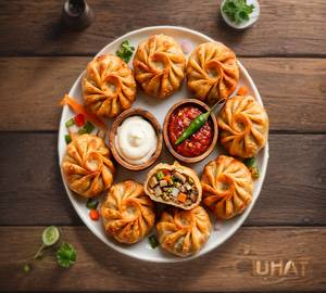 Mushroom Fried Momos 8 Pieces