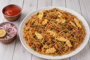 Double Egg Chicken Noodles