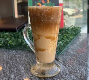 Salted caramel iced latte