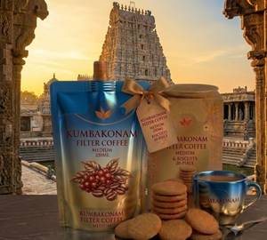 Combo Kumbakonam Filter Coffee Medium 250Ml & Medium Biscuits 20-Piece