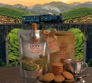 Combo Spl Premium Ooty Tan Masala Tea 250Ml & Biscuits Medium 20-Piece
