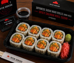 Spicy Salmon Roll Sushi