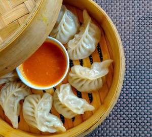 Corn   and  cheese momo