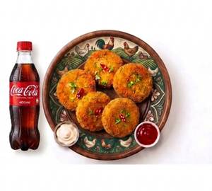 Combo Chicken Cutlet 5-Pieces 200Grm & Coca Cola 400Ml