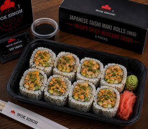 Crispy Spicy Avocado Sushi