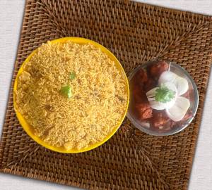kuska +chicken chilly combo