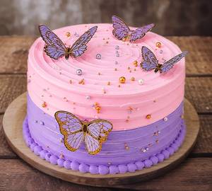 Eggles Colourful Birthday Butterfly Cake