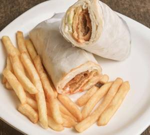1 Shawarma Roll + French Fries + Soft drinks