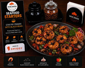 Stir Fry Prawn With Black Bean