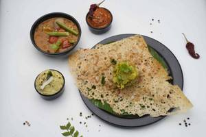 Butter Onion Rawa Masala Dosa