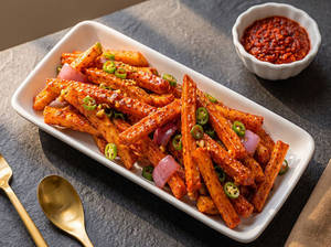 Fiery Garlic Chilli Potato