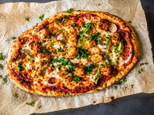 Smoked Paneer Tikka Pizzette