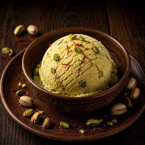 Kesar Pista Ice Cream