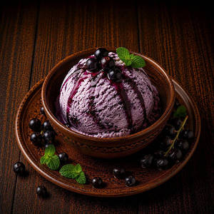Blackcurrant Ice Cream