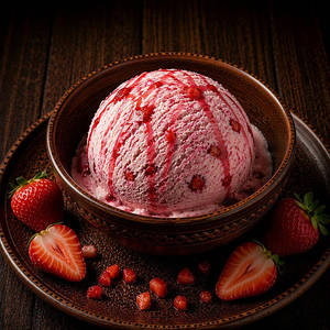 Strowbarry Ice Cream