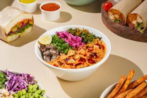 Grilled Tofu Rad Thai Bowl