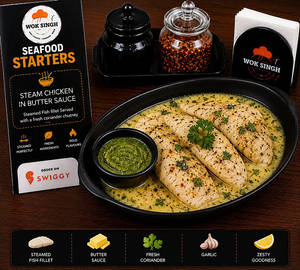 Steamed Fish In Butter Sauce