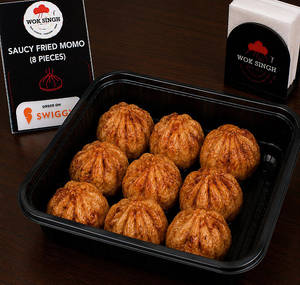 Chicken Saucy Fried Momos [8 Pieces]