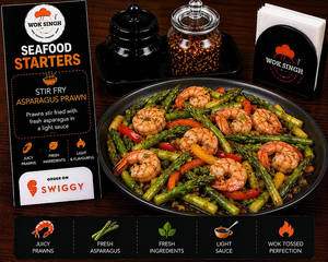 Stir Fry Asparagus Prawn